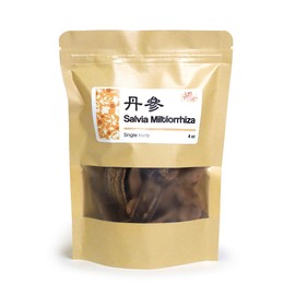 NEW PACKAGING Salvia Miltiorrhiza Red Sage Roots Dan Shen Danshen 丹参 4 Oz.