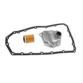 Motoforti Automatic Transmission Filter Oil Pan Gasket, 20 Holes Gasket, for Jeep Compass 2007-2012, Metal, Paper, Rubber, Silver Tone, Black