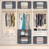 6 Pack Thick Fabric Foldable Blanket Storage Bags Clothes Storage