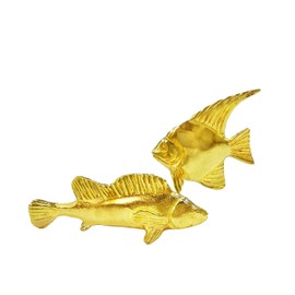 2 Pcs Bird Bath Purification Disk Copper Bird Bath Water Cleaner Fish Shape, Reinforced 99.99% Pure Copper Cleaning Disk for Water Physical Safe Clean， Fit for Outdoor Birdbaths, Cat and Dog Pet Bowl