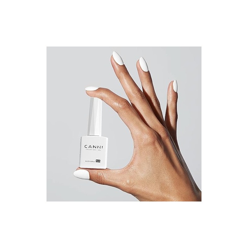 CANNI- Juego de 2 esmaltes de uñas en gel blanco