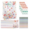 Pack of 40 Gift Bags with 48 Stickers, 19 x