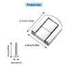Pack of 15 Stainless Steel Box Hasp Box Jewellery Box