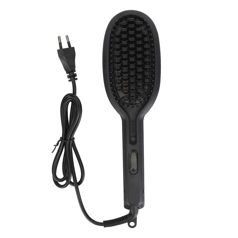 Straightening Curling Iron Brush Massage Negative Ion Automatic Heated Hair