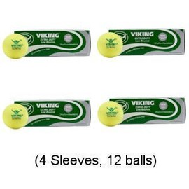 Viking Low Bounce Platform Tennis Balls Yellow (4 Sleeves)
