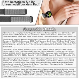 YCHDDER Fabric Nylon Watch Straps, 16 mm, 18 mm, 19 mm, 20 mm, 22 mm, Quick Release Strap, Adjustable, Breathable, Woven Sports Bands, Replacement Strap for Men and Women