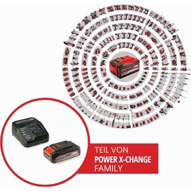 Original Einhell 18 V 2.5 Ah PXC Starter Kit (Battery & Charger, 18 V, Max. Power 720 W, universal for all Power X-Change devices, process-controlled battery management system ABS, 3-stage LED display)