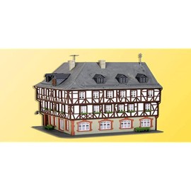 Kibri 38904 - Fachwerk-Eckhaus Miltenberg H0, Braun, Grau, Weiß