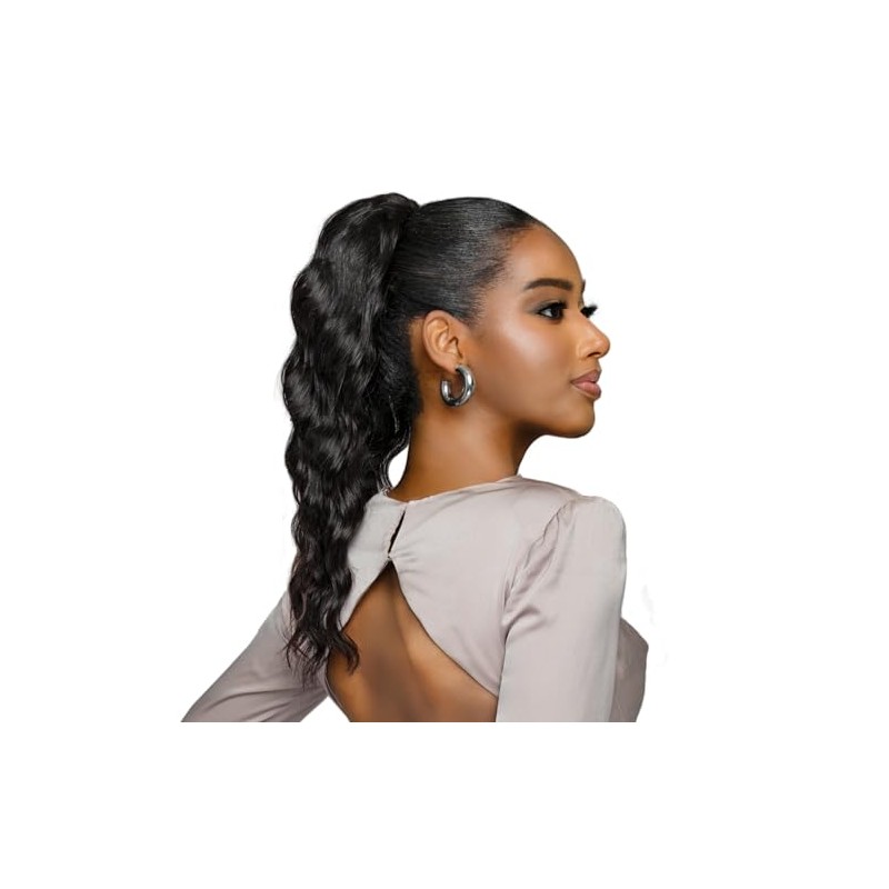 BOBBI BOSS Bundle Unprocessed Human Hair Drawstring Ponytail Loose Deep