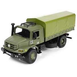 NUOTIE 1/136 Unimog U1300 Model Military Transport Vehicle Car Die-cast Metal Model Kit Military Unimog Truck Model Military Multifunctional Car Model for Adults Collection or Gift