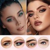 ZWWOGE 24 Stück Augenbrauen Schablone Stempel Set,eyeliner schablone,Mit zwei Augenbrauenformern