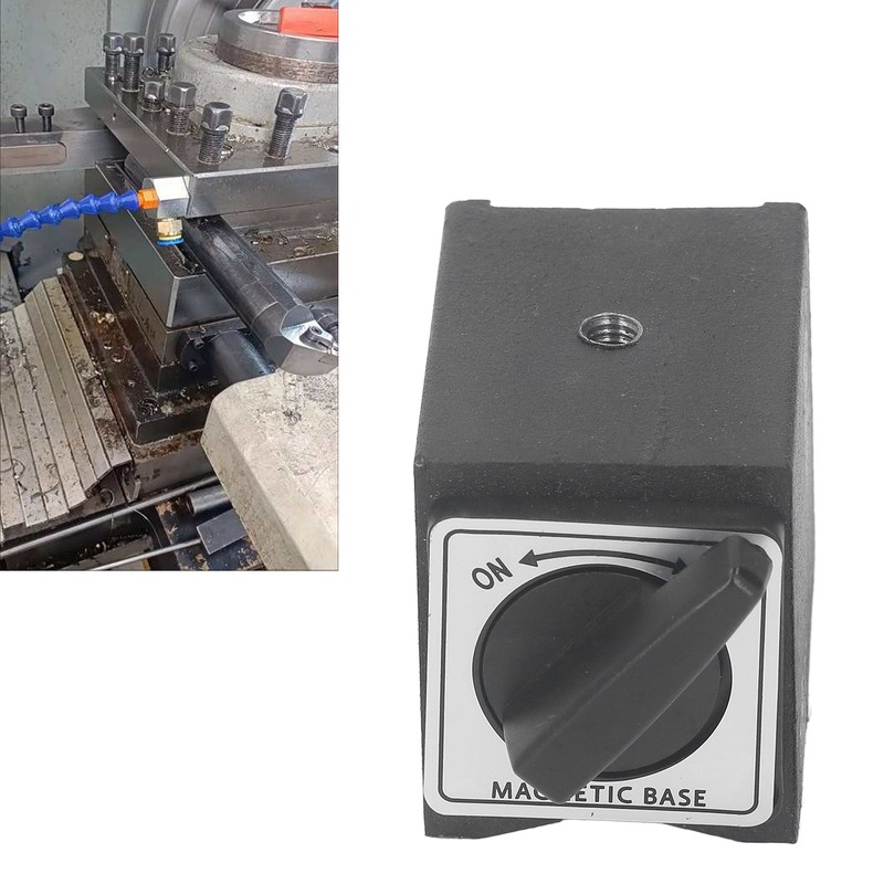 Magnetic Base Holder High Hardness 33lb M5 Threaded Dial V