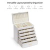 Vlando 6 Layer Large Jewelry Box - Jewelry Holder Organizer,