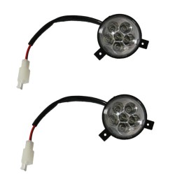 Unbranded 2pc 2 WIRE LED FRONT HEADLIGHT HEAD LIGHT LAMP ATV GO KART QUAD SCOOTER