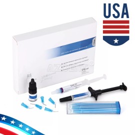 Unbranded Dental Orthodontic Light Cure Adhesive Resin Kit Bracket Bonding Curing Paste  - Light Cure Orthodontic Adhesive Kit-Clear Color