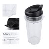 Blender Replacement Parts, 470ml Blender Replacement Cup with Lid, Extractor