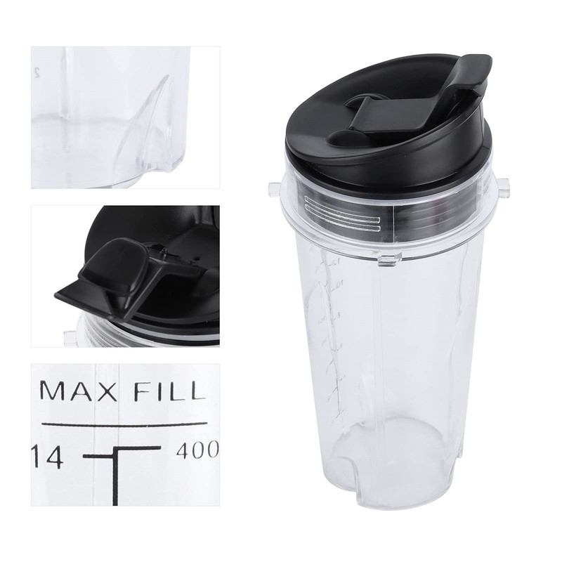 Blender Replacement Parts, 470ml Blender Replacement Cup with Lid, Extractor