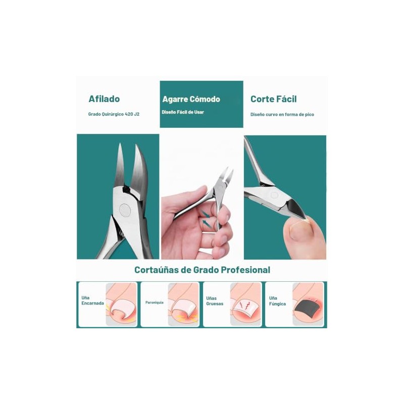 Kit De Eliminación De Uñas Encarnadas, Kit De Herramientas De