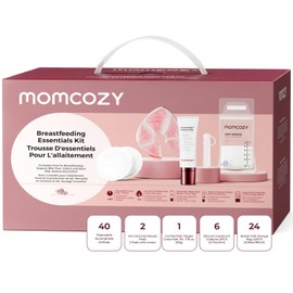 Momcozy - Kit esencial para posparto de 73 piezas para nuevas mamás, set esencial para lactancia materna con almohadillas de lactancia, compresas...  