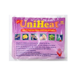 UNIHEAT: 96 hour multi purpose shipping warmer. Easy to use, reliable, and safe with steady heat release for transporting plants and animals