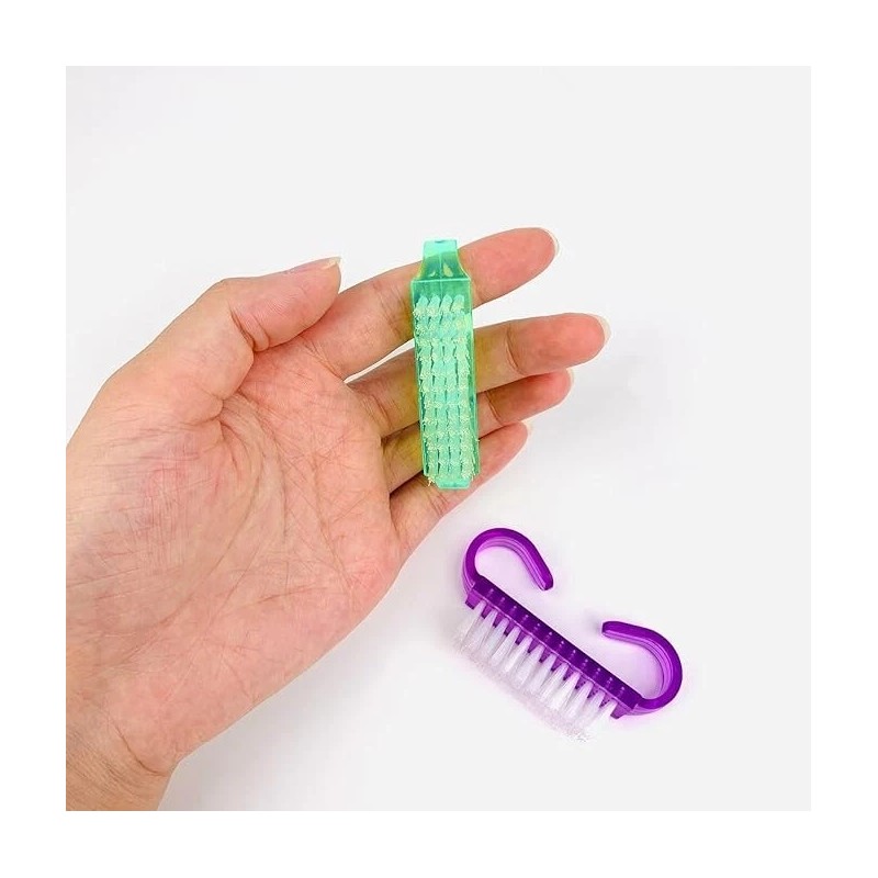 Brand: HANWER 4 Pack Handle Grip Nail Brushes, Colorful Mini