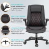 Solfway Executive Office Chair with Flip-up Armrest Computer Chairfor Heavy