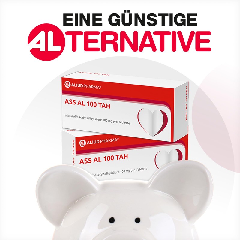 ASS AL 100 TAH Tablets Antiplatelet Aggregation Pack of 50