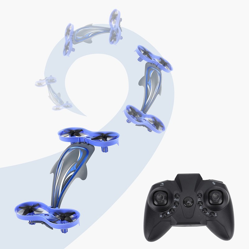 3 in 1 Drone RC Quadcopters Blue Air Water Ground