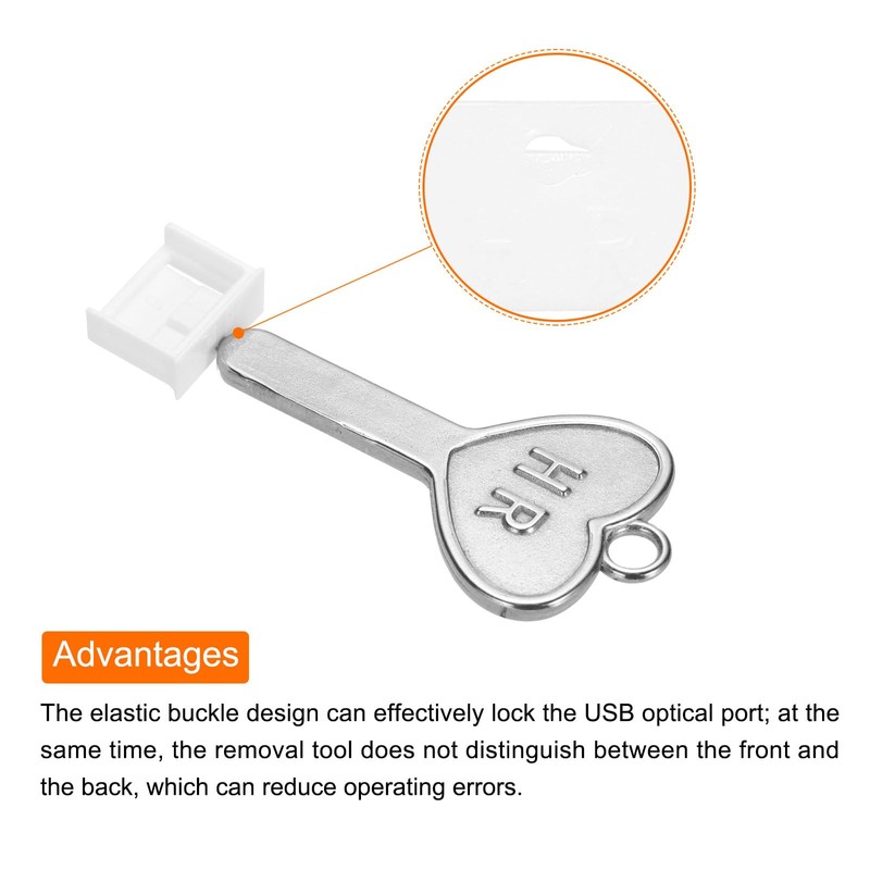 sourcing map 15 Port Blocker Locking USB Port/Dust PC Blocker