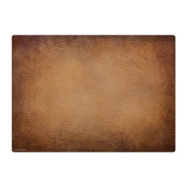 Desk Mat - Leather Look Brown - 70 x 50 cm - Premium Vinyl Desk Pad - Made in Germany