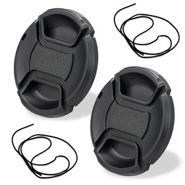 2x Lens Cap for Canon EOS 850D 250D Rebel T8i SL3 W/EF-S 18-55mm f/3.5-5.6 for Nikkor 70-300mm f/4.5-6.3G for Nikon D3500 and other 58mm Lenses