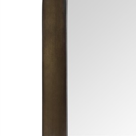 TEHOME Oil Rubbed Bronze 20x40'' Oval Mirror Dark Bronze Capsule Pill Shaped Bathroom Vanity Mirror 40 x 20 inch Oblong Metal Framed Mirror in Stainless Steel