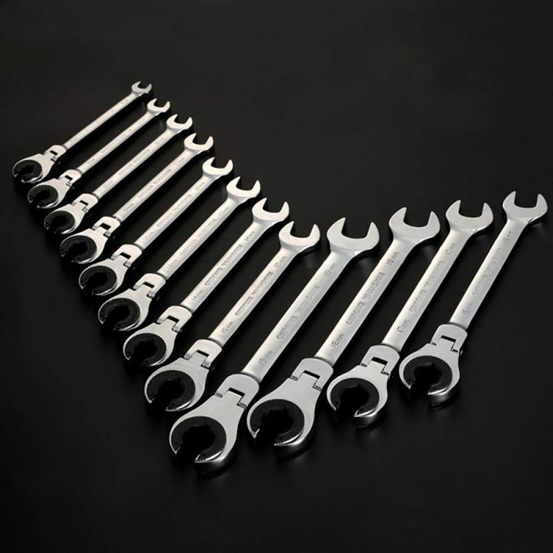 SagaSave Ratcheting Wrench Open Flex-Head Open End Double Opening Ratchet
