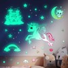 Unicorn Star Wall Stickers Fluorescent Rainbow Wall Stickers Decor for