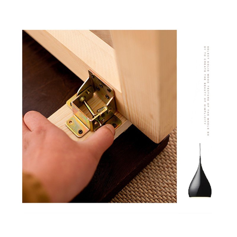 YIDELAI Locking Hinges (1 Pair) 90 Degree Auto Locking Folding