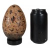 Prehistoric Speckled Dragon Egg Fossil Statue With Base Stand Jurassic