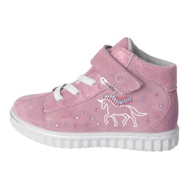 RICOSTA Kids Boots Jeannie,Width: Regular,Removable Insole, TEX,Hook-and-Loop Boots,Booties,Waterproof,Red (sucre / 320),11 Child UK