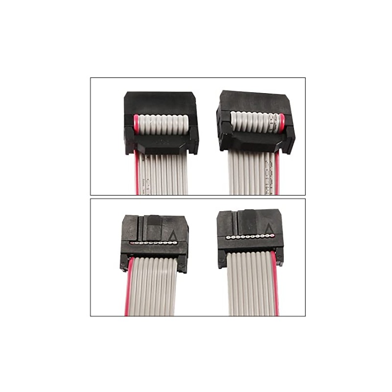 sourcing map 2.54mm Pitch 2 Row 10 Pins Female to