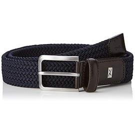 BRAX Men's Hi Flex Elastic Braided Belt, navy