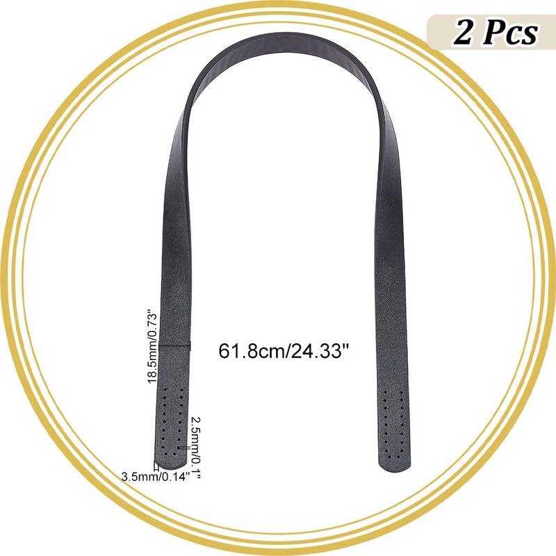 PH PandaHall 2 Pcs Length 24.3 inches (618 mm) Leather