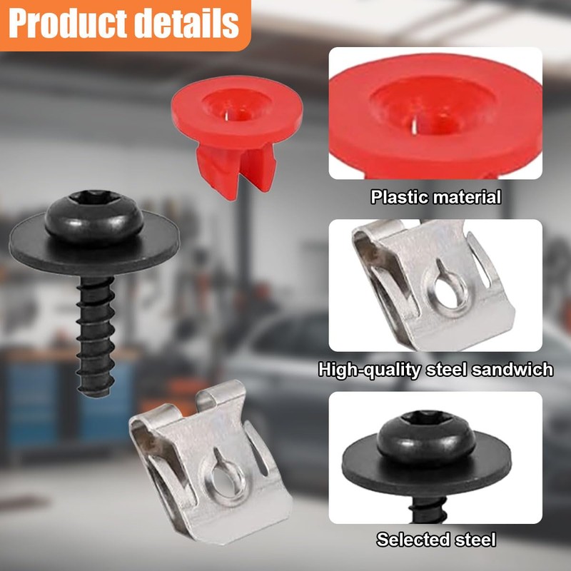 ZIMISI T30 Engine Splash Shield Guard Undertray Cover Screws Bolt