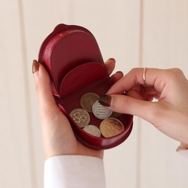 Milagro ca-s-640 Italian Leather Horseshoe Shaped Coin Case (Horseshoe Coin Case, Men's, Coin Purse, Present Brand, Genuine Leather, Leather, Christmas, Father's Day, Birthday, Spring Wallet), Braun