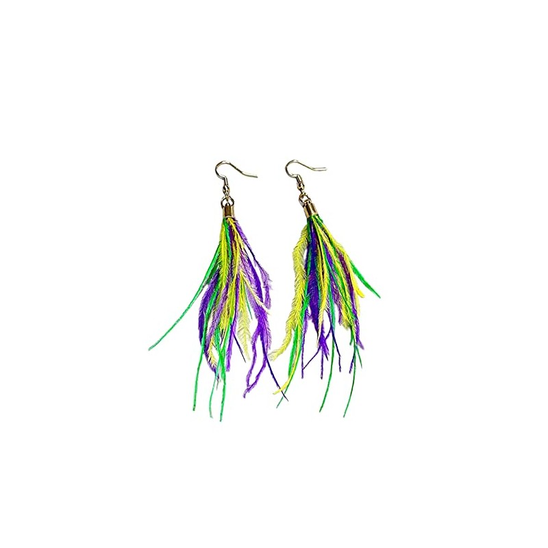 Mardi Gras Dangle Earrings for Women,Mardi Gras Accessory Carnival Parade