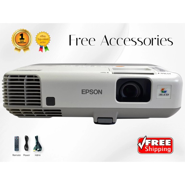 Epson 3LCD Projector 2,600 Lumens 4K Input Support Closed Captioning