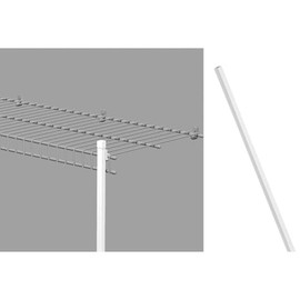 ClosetMaid 100900 White Wire Closet Shelf 84'' Support Pole