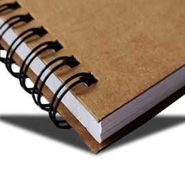 Spiral Notebook, College Ruled Notebooks, Thick Paper, 1 Subject, 3 Pack, 60 Sheets, 6''*8'' (Line Khaki)