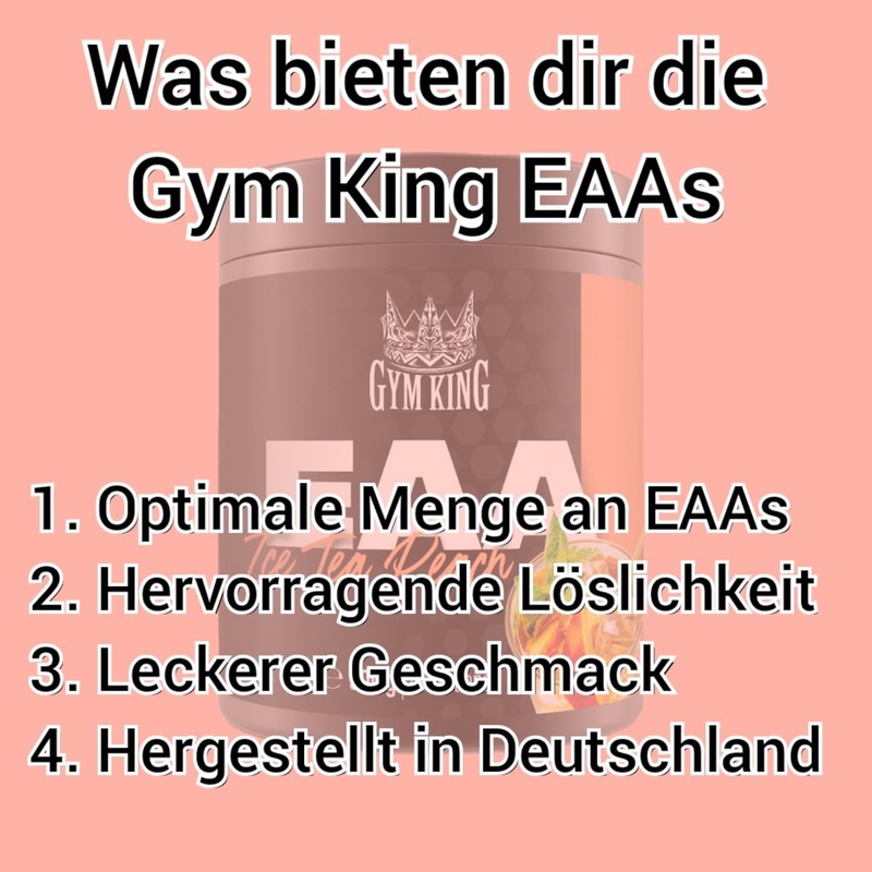 GYM KING EAA 500g Powder Tin Essential Amino Acids (Ice