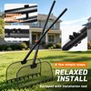 Leaf Grabber Rake, Lightweight Steel Leaf Picker Upper, Long Handle