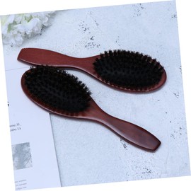 Mikinona Wooden Massage Comb with Bristles Ergonomic Scalp Brush for Gentle Hair Care Hair Accessories for Men and Women Comfortable and Easy to Grip