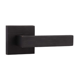Probrico Dummy Lever Door Handle Square Non-Turning Single Side Pull Only Lever Set [for Closet or French Doors] Heavy Duty - Oil Rubbed Bronze Finish,1 Pack